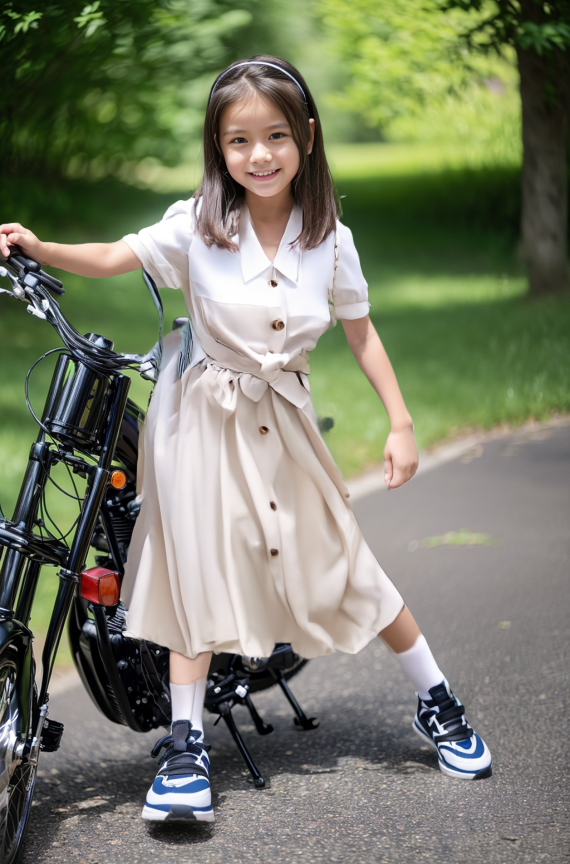 AI着用 — ベージュワンピース